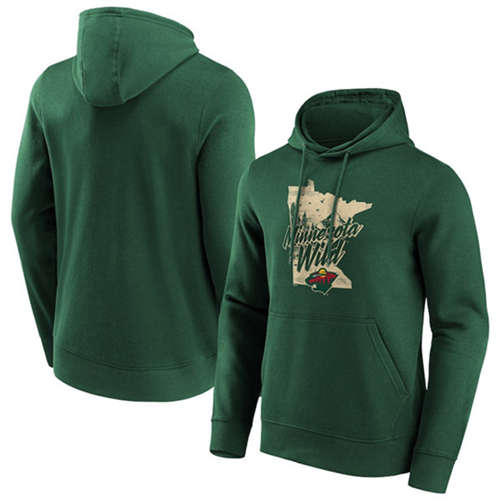 Minnesota Wild Dark Green Hometown Graphic Hoodie - Zenithce
