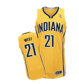 Indiana Pacers #21 David West Yellow Swingman Jersey - Zenithce