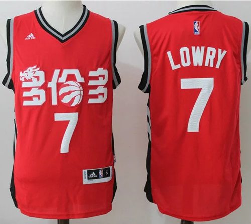 Toronto Raptors #7 Kyle Lowry Red Chinese Stitched 2017 Revolution 30 Swingman Jersey - Zenithce
