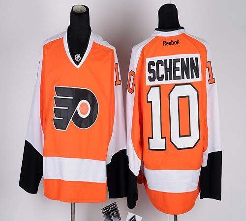 Flyers #10 Brayden Schenn Orange Stitched Jersey - Zenithce