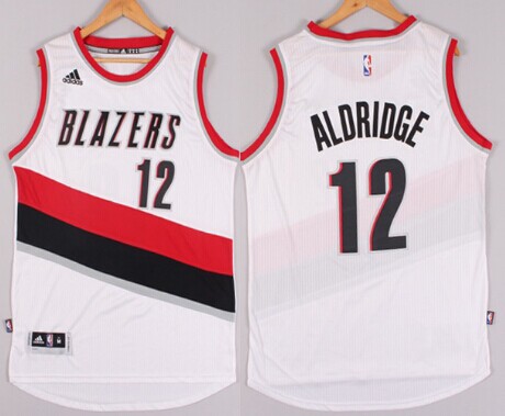 Portland Trail Blazers #12 LaMarcus Aldridge Revolution 30 Swingman 2014 New White Jersey - Zenithce
