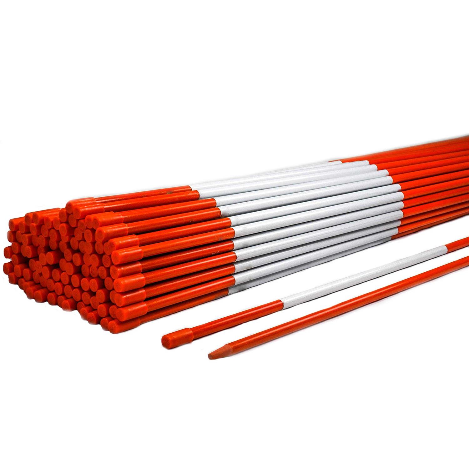 DISCOUNT SNOWSTAKES .COM 4ft Pro Snow Stakes 48 x 5/16 Driveway Markers - Zenithce