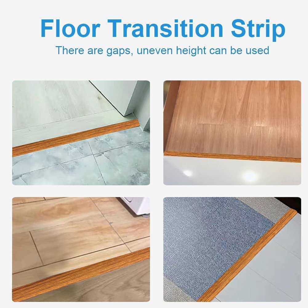 Floor Transition Strip Self Adhesive Floor Cover Strips 2 Wide - Zenithce