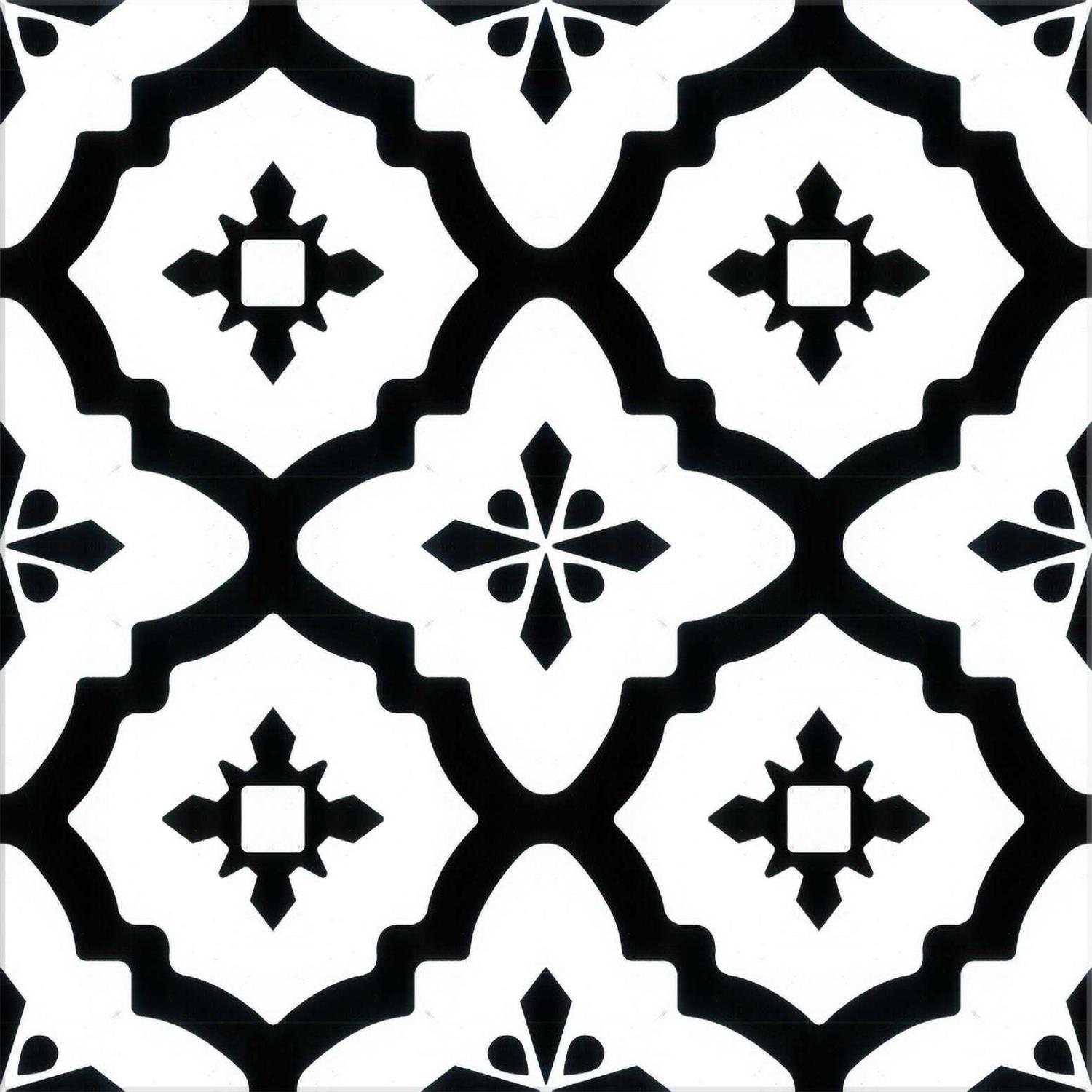 Lucida Surfaces Mosaicore Noir 28 MIL x 12 in. W x 10 in. L Glue Down Waterproof Vinyl Tile Flooring SC-4159 - Zenithce