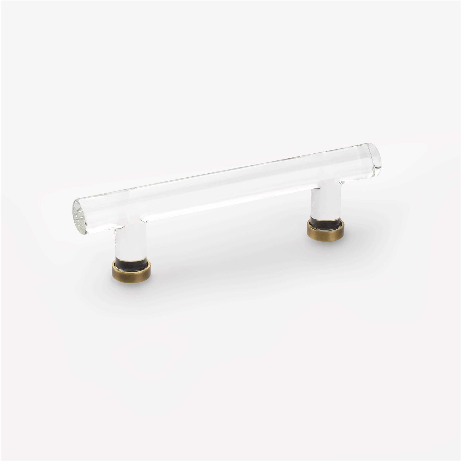 Emtek 4 Center to Center Crystal Cabinet Bar Pull 86724US - Zenithce