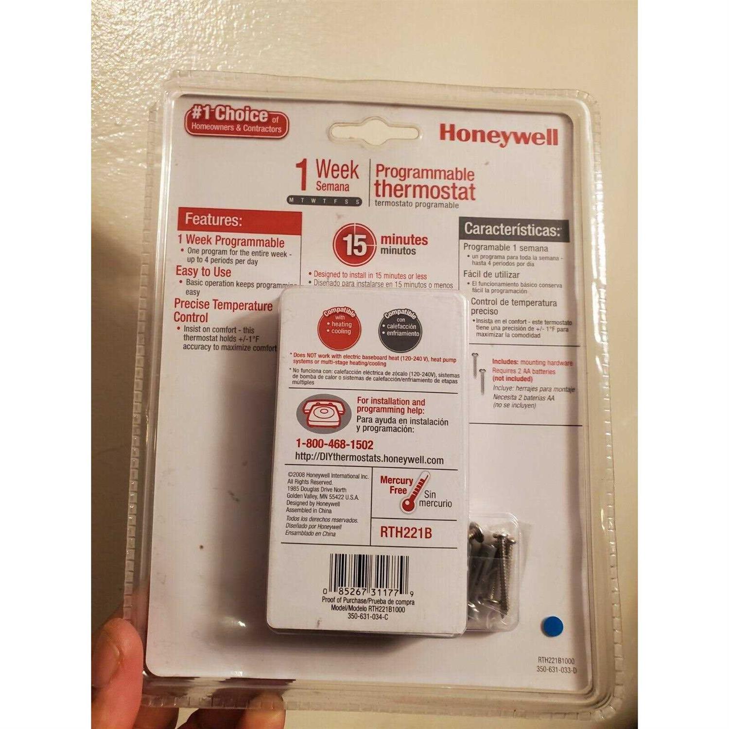 Honeywell RTH221B - Zenithce