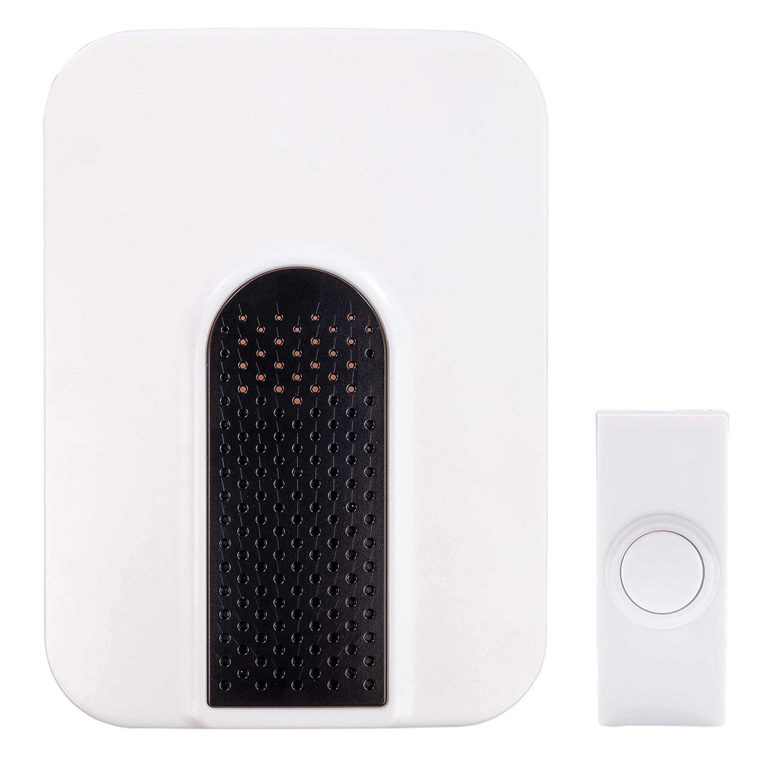 Heath Zenith Plastic Wireless Pushbutton Doorbell SL-7393-03 - Zenithce