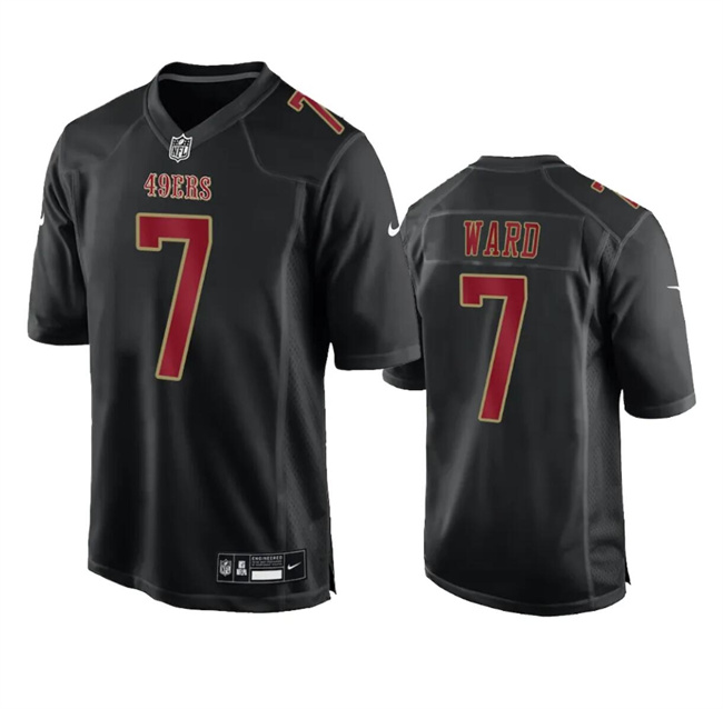 San Francisco 49ers #7 Charvarius Ward Black Fashion Limited Stitched Game Jersey - Zenithce