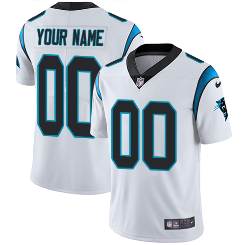 Carolina Panthers Customized White Team Color Vapor Untouchable Limited Stitched NFL Jersey - Zenithce