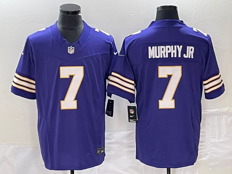 Minnesota Vikings #7 Byron Murphy Jr. Purple 2023 F.U.S.E. Vapor Untouchable Limited Stitched Jersey - Zenithce
