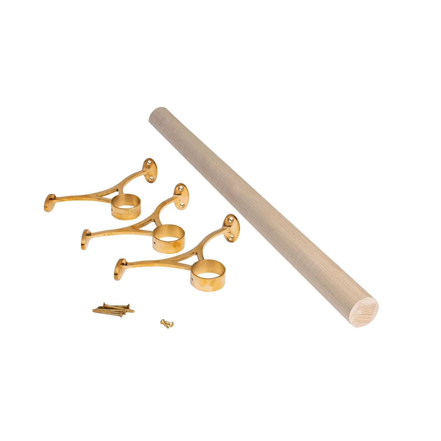 Outwater Bar Foot Rail Kit – Complete Undercounter Mount Hardware and Tubing - Zenithce