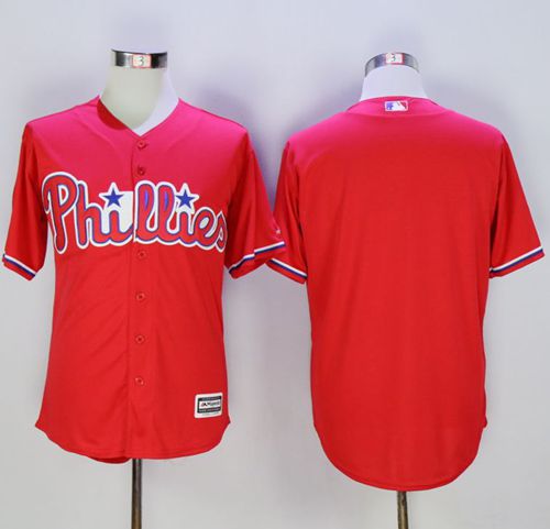 Phillies Blank Red New Cool Base Stitched Jersey - Zenithce