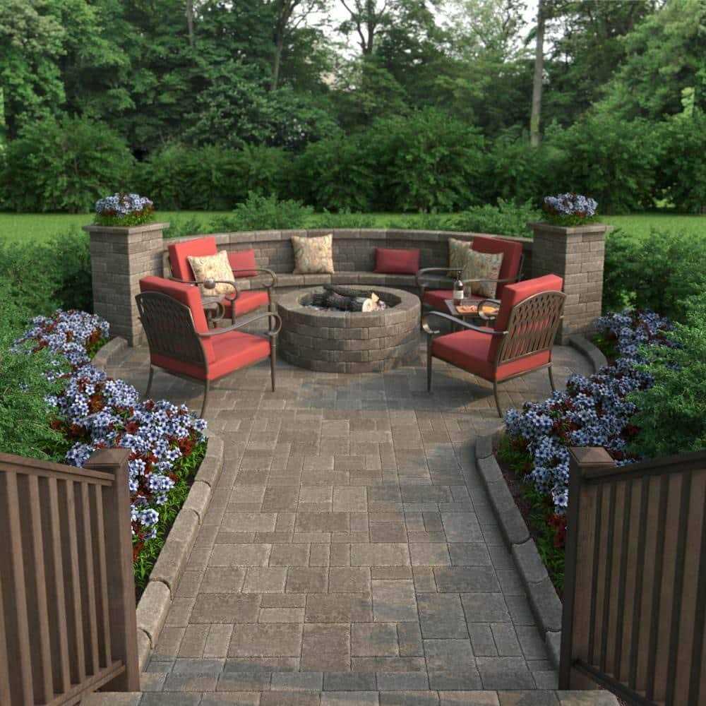 Pavestone RumbleStone 3.5 in. x 7 Concrete Garden Wall Block - Zenithce