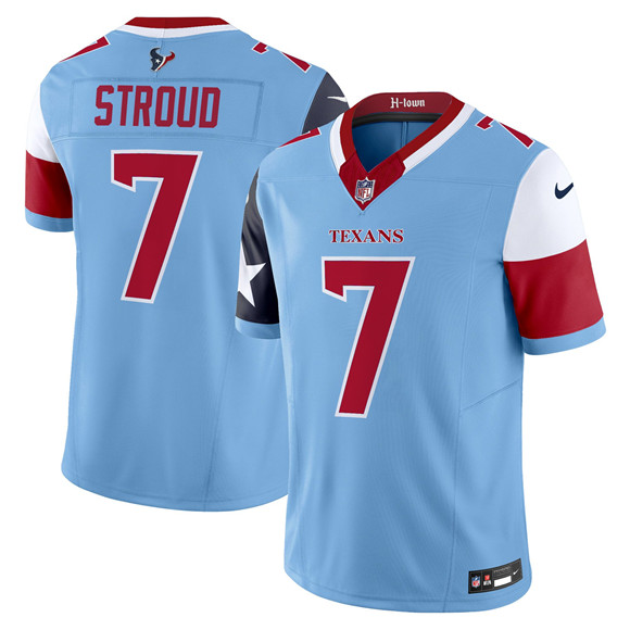 Houston Texans #7 C.J. Stroud Blue 2024 F.U.S.E. V5 Limited Stitched Jersey - Zenithce