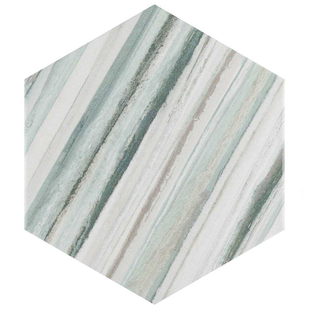 Flow Hex 9 x 10 Porcelain Patterned Wall & Floor Tile Merola Tile - Zenithce