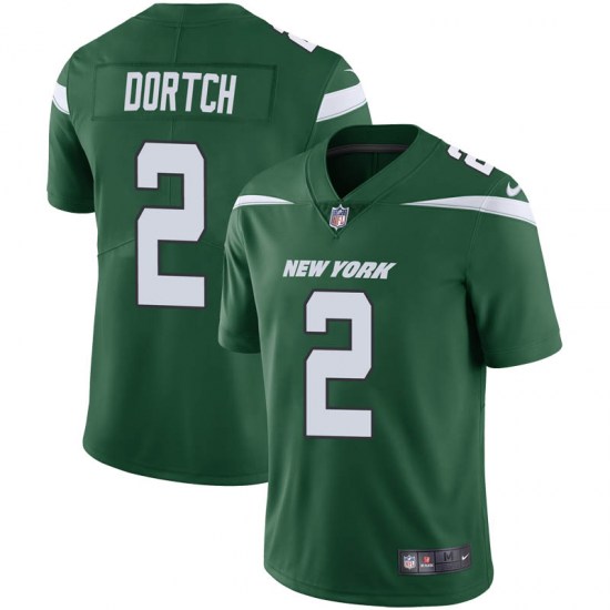 New York Jets #2 Greg Dortch Green Vapor Untouchable Limited Stitched Jersey - Zenithce
