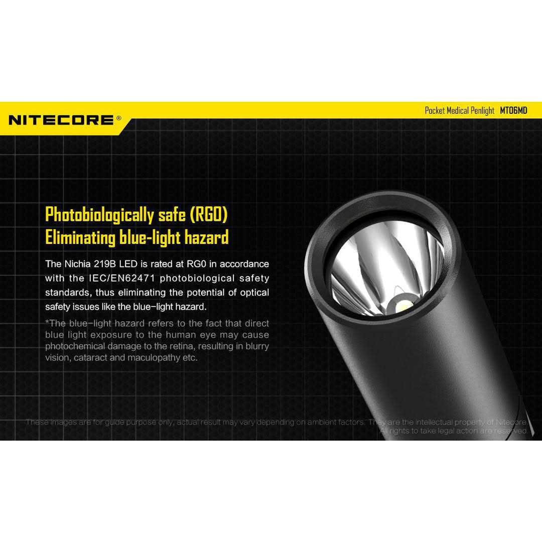 Nitecore MT06MD 180 Lumen Nichia 219B 2xAAA LED Penlight - Zenithce