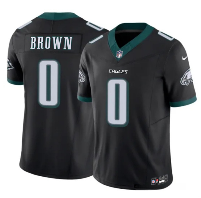 Philadelphia Eagles #0 Hollywood Brown Black 2026 F.U.S.E. Vapor Untouchable Limited Stitched Jersey - Zenithce