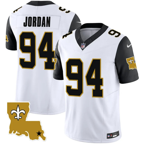 New Orleans Saints #94 Cameron Jordan White Black 2023 F.U.S.E. 1987 Legacy Vapor Stitched Jersey - Zenithce