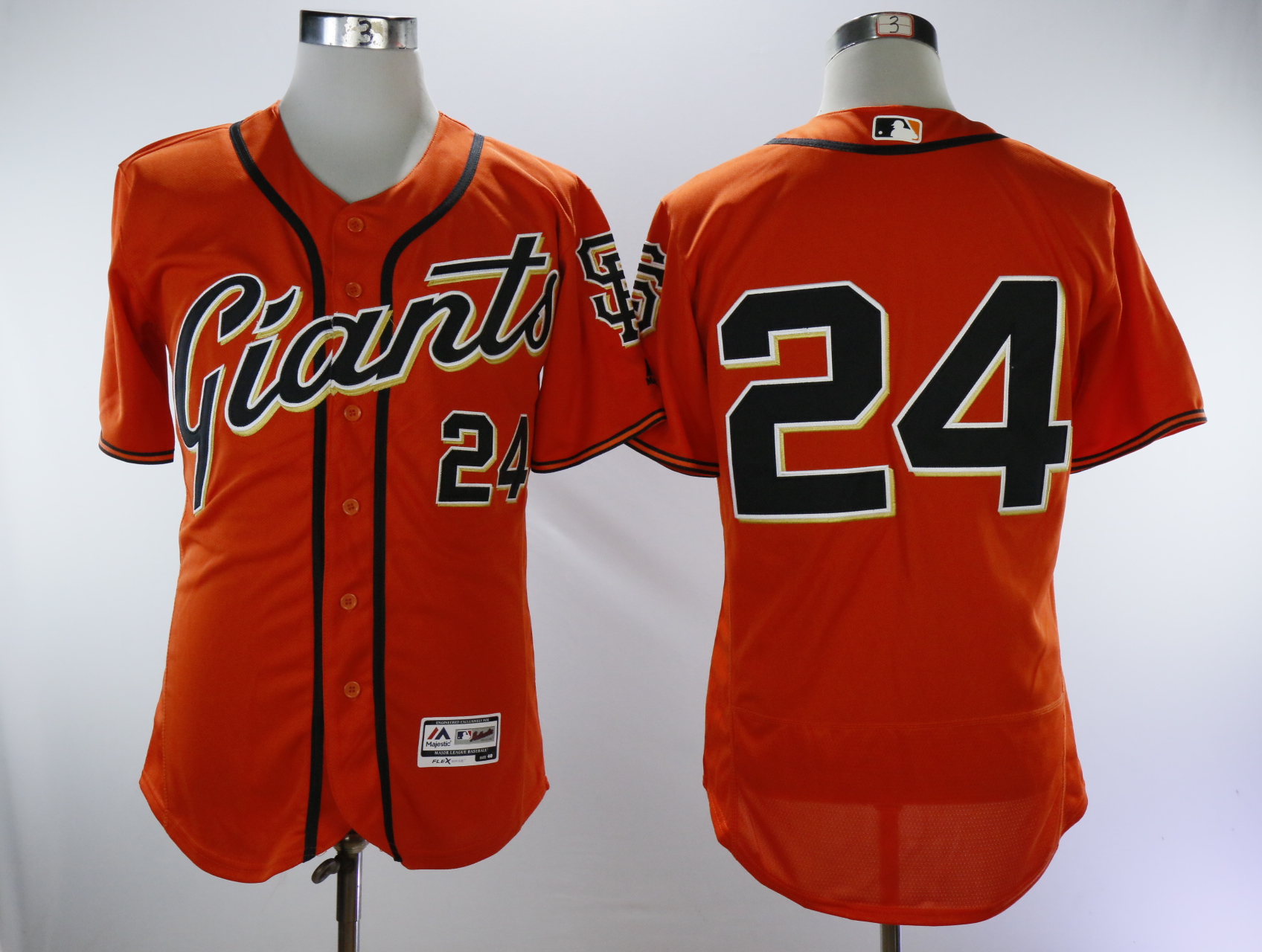 San Francisco Giants #24 Willie Mays Orange Throwback Flexbase Stitched Jersey - Zenithce