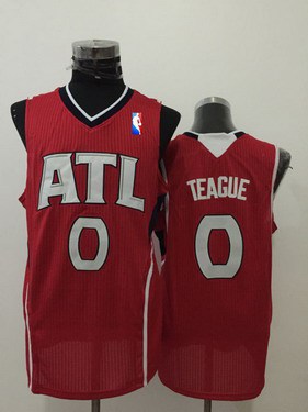 Atlanta Hawks #0 Jeff Teague Red Swingman Jersey - Zenithce