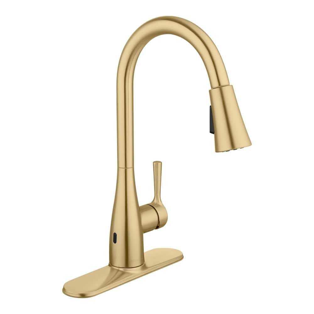 Glacier Bay Sadira Single Handle Pull-Down Sprayer Kitchen Faucet - Zenithce