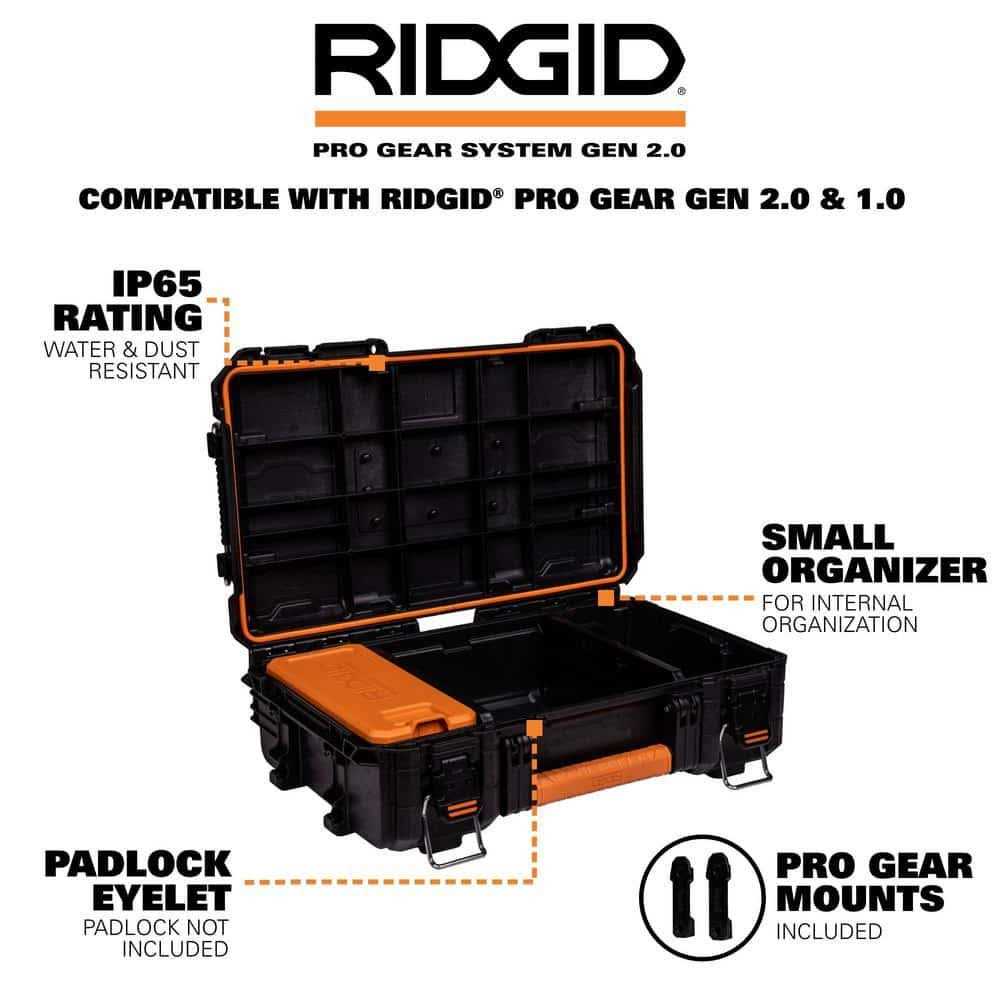 RIDGID 2.0 Pro Gear System 25 in. Rolling Tool Box and Tool Case - Zenithce