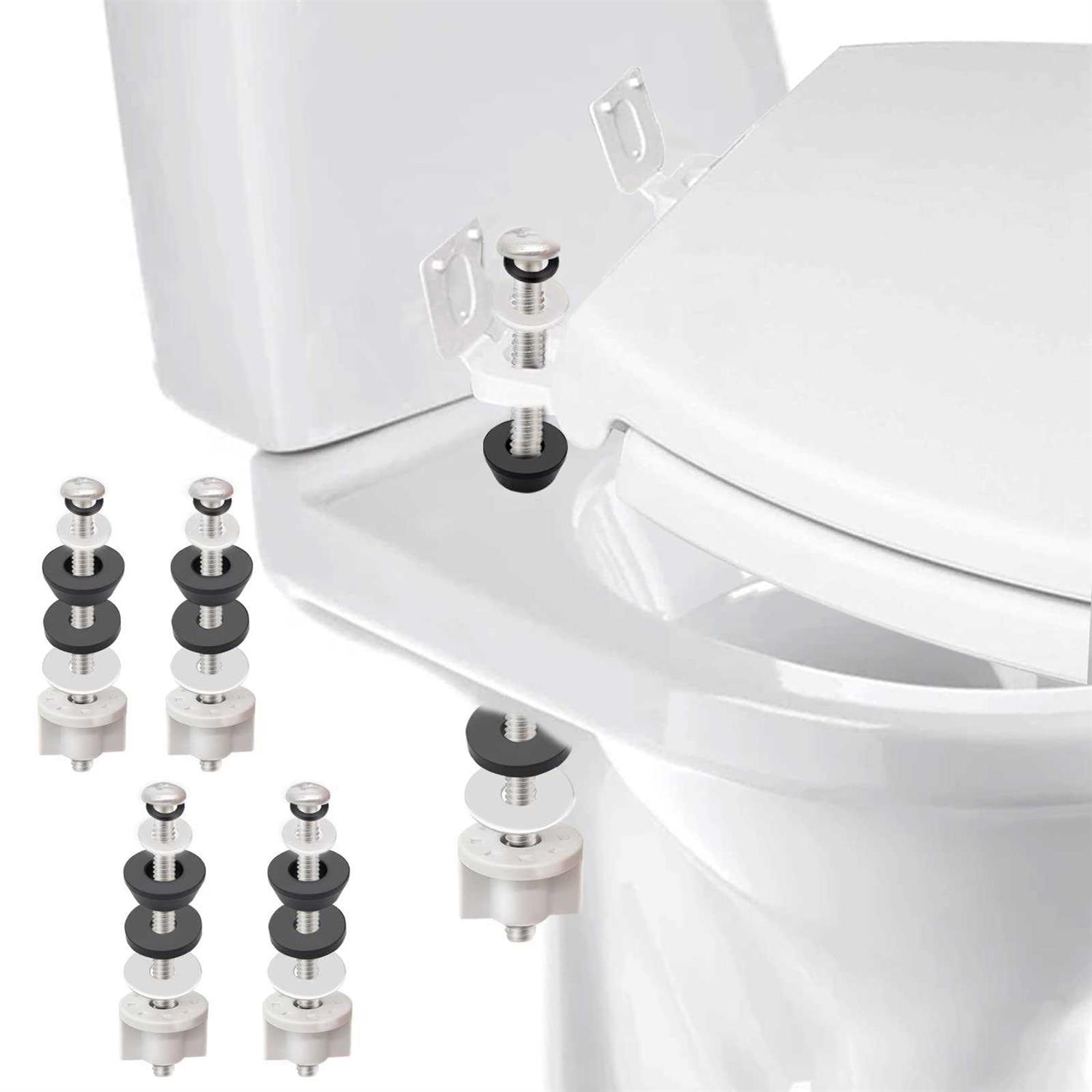 Universal Toilet Seat Hinge Bolts, Waterproof Stainless And Rubber - Zenithce