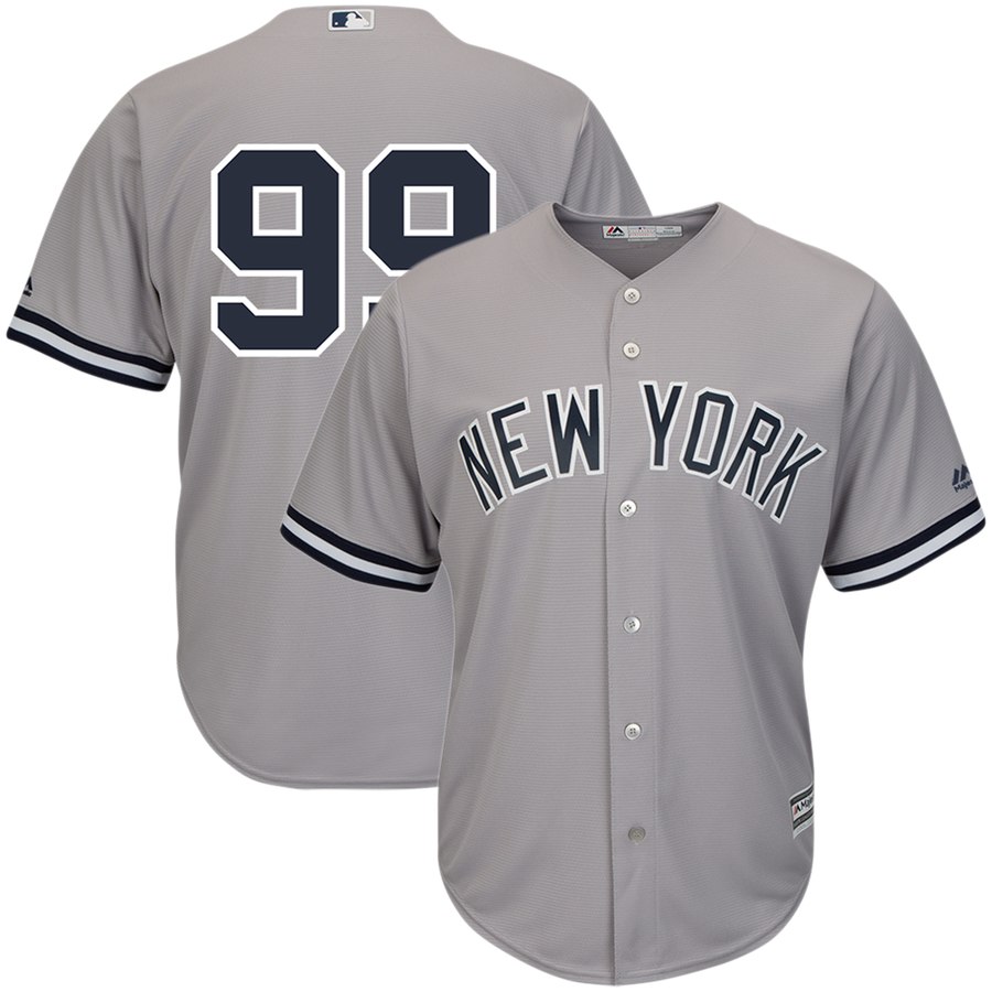 New York Yankees #99 Aaron Judge Majestic Gray Cool Base Player Stitched Jersey - Zenithce