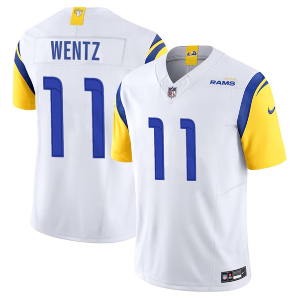 Los Angeles Rams #11 Carson Wentz White 2023 F.U.S.E. Vapor Untouchable Limited Stitched Jersey - Zenithce