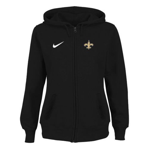 Women's New Orleans Saints Stadium Rally Full Zip Hoodie Black - Zenithce