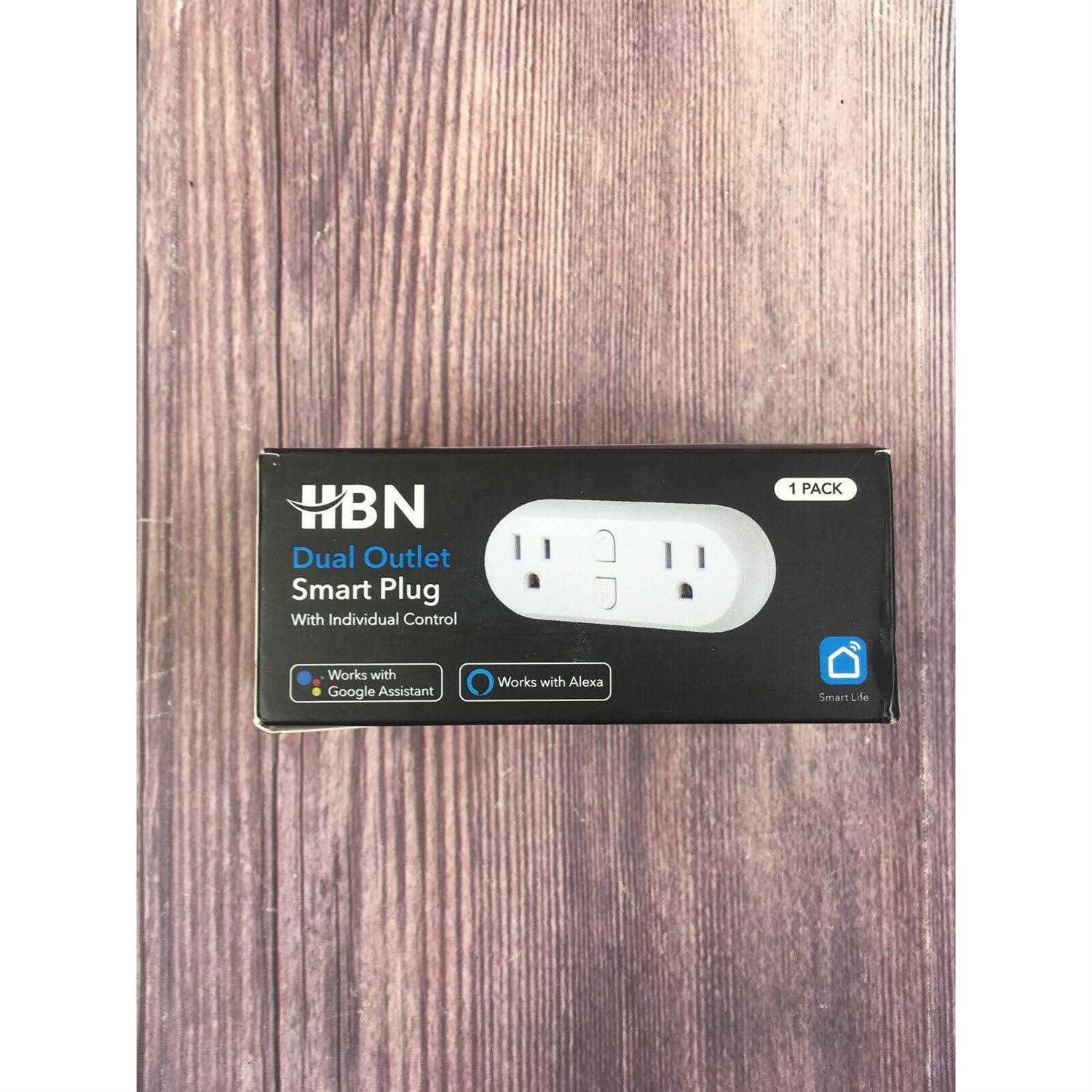 Hbn Outdoor Smart Plug Waterproof WiFi Outdoor Outlet Timer with 6 Grounded - Zenithce