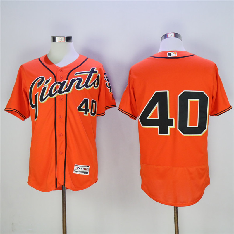 San Francisco Giants #40 Madison Bumgarner Orange Flexbase Stitched Jersey - Zenithce