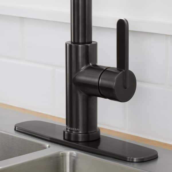 Glacier Bay Paulina Single Handle Pull Down Sprayer Kitchen Faucet with TurboSpray - Zenithce