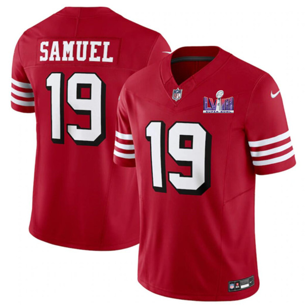 San Francisco 49ers #19 Deebo Samuel Red 2023 F.U.S.E. NFC West Champions Patch Alternate Stitched Jersey - Zenithce