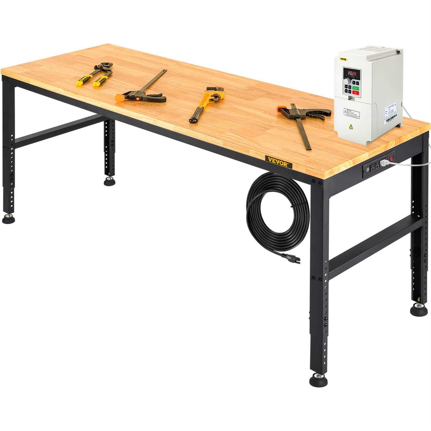 VEVOR Woodworking Benchtop Jointers 6inch with 1650W Motor,Heavy Duty Benchtop Planer Precise Cutterhead 2000rpm 2 Push Blocks Fence Depth MGPBJWD1800W65QURV1 - Zenithce