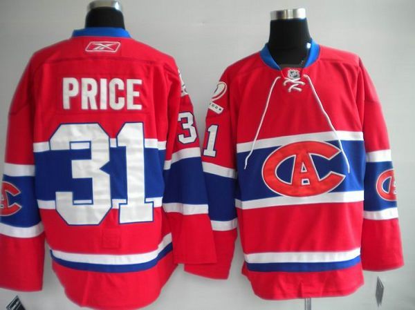 Canadiens #31 Carey Price Stitched Red New CA Jersey - Zenithce