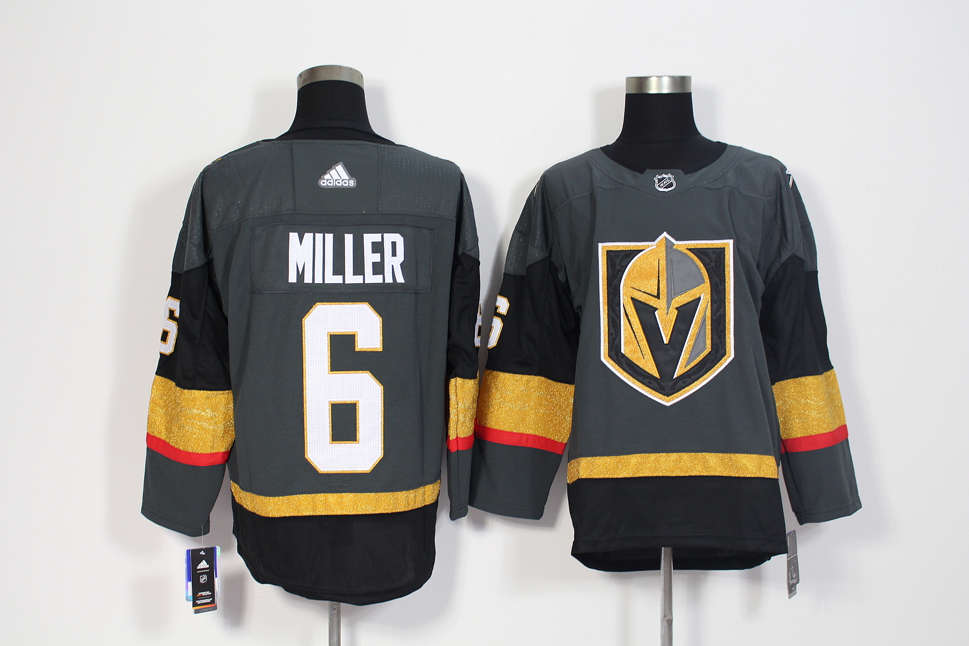 Vegas Golden Knights #6 Colin Miller Grey Stitched Adidas Jersey - Zenithce
