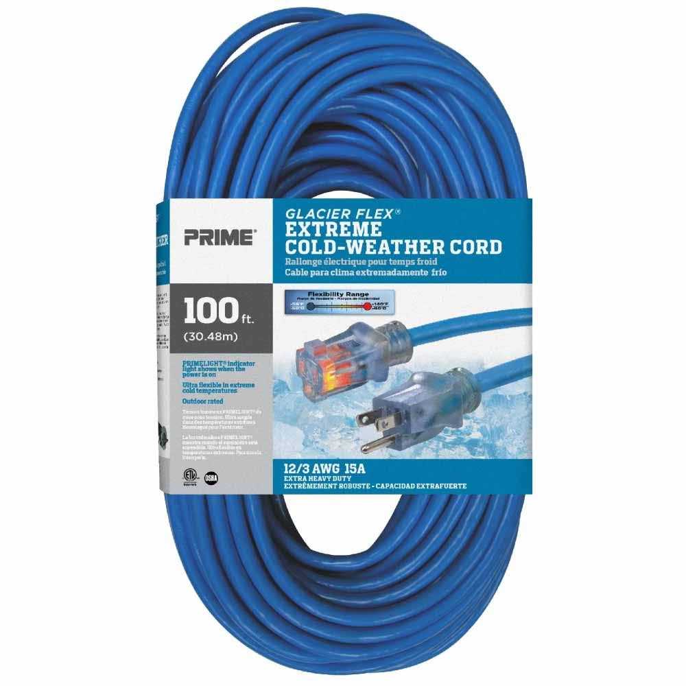 Prime Glacier Flex Cold Weather Extension Cord - Zenithce