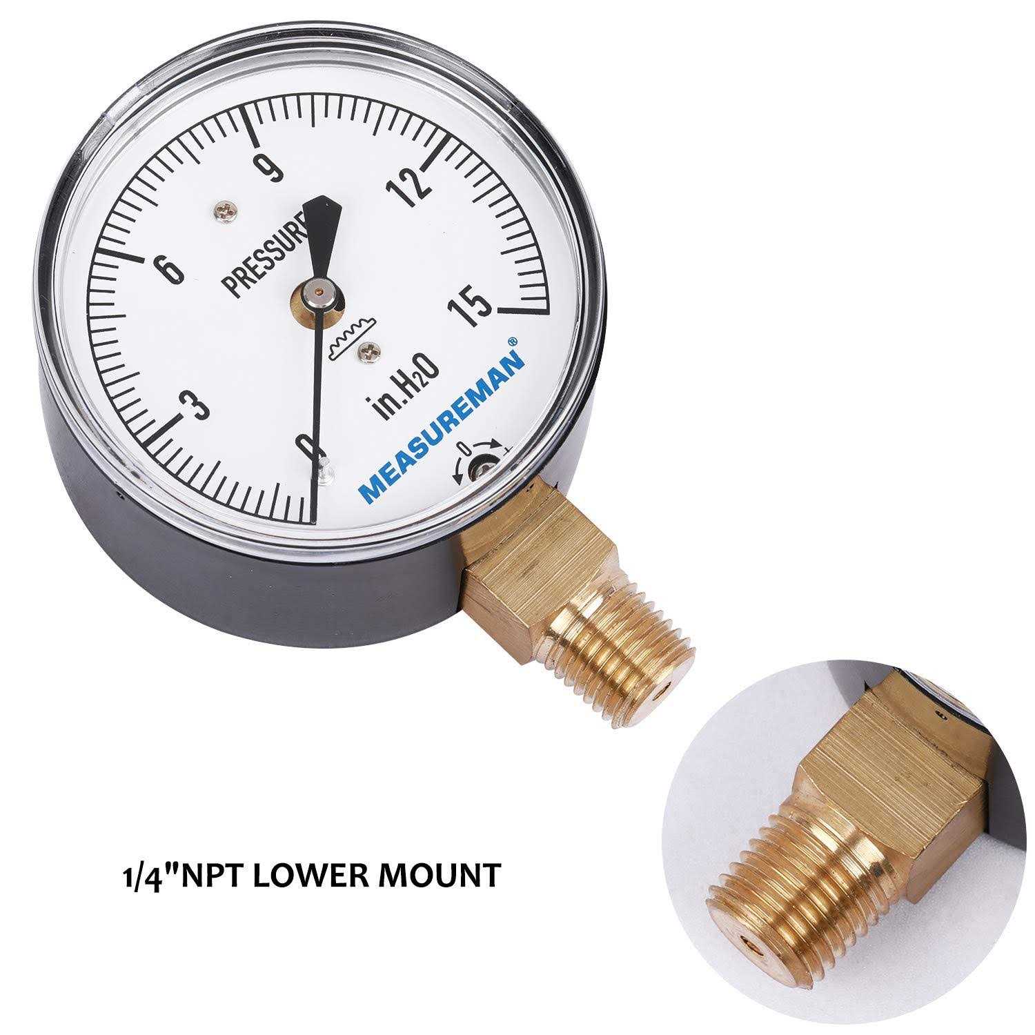 Measureman Diaphragm Type Capsule Low Pressure Gauge - Zenithce