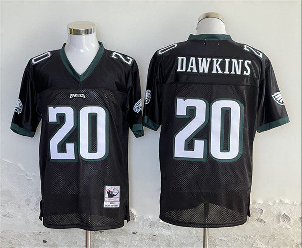 Philadelphia Eagles #20 Brian Dawkins Black Stitched Jersey - Zenithce