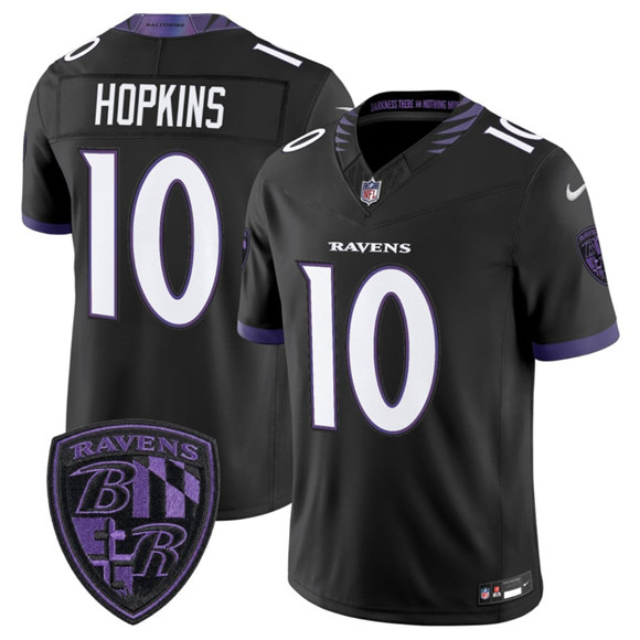 Baltimore Ravens #10 DeAndre Hopkins Black 2026 F.U.S.E. Alternate Vapor Limited Stitched Jersey - Zenithce