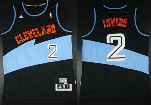 Cleveland Cavaliers #2 Kyrie Irving ABA Hardwood Classic Swingman Black Jersey - Zenithce
