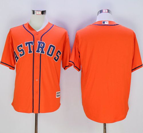 Astros Blank Orange New Cool Base Stitched Jersey - Zenithce