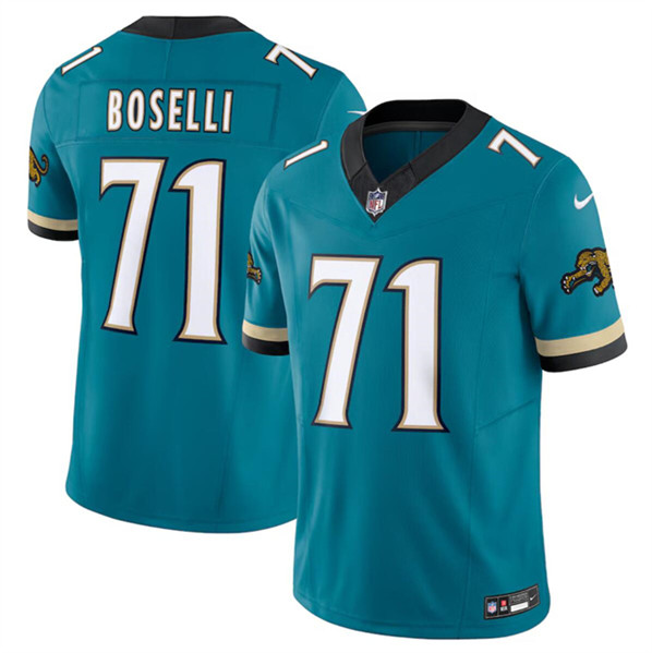 Jacksonville Jaguars #71 Tony Boselli Teal 2024 F.U.S.E. Prowler Throwback Vapor Limited Stitched Jersey - Zenithce