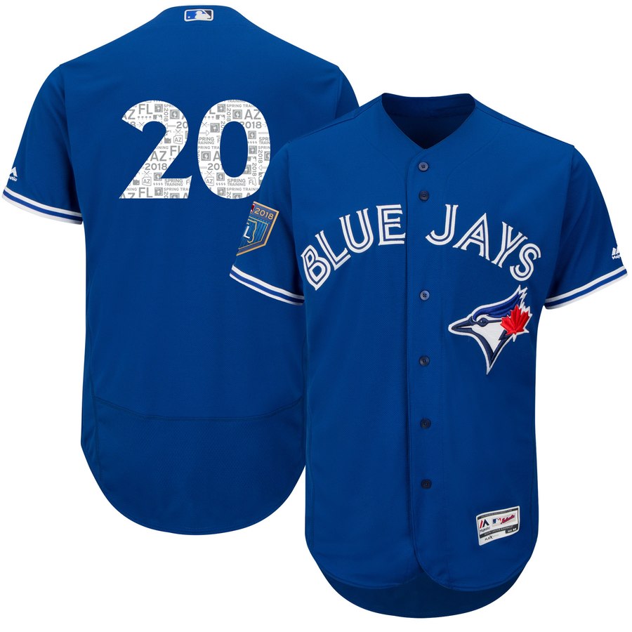 Toronto Blue Jays #20 Josh Donaldson Royal 2018 Spring Training Flexbase Stitched Jersey - Zenithce