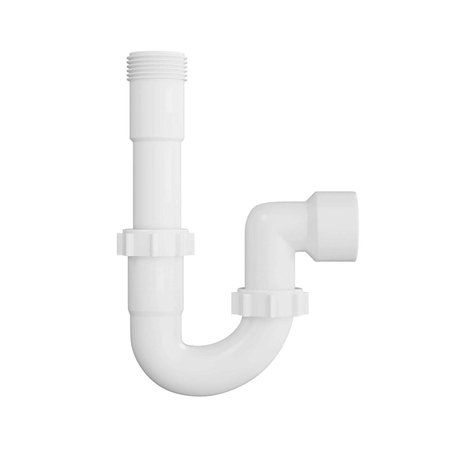 PROFLO PFPTP100 1-1/4 x 1-1/2 Plastic Slip-Joint P-Trap with PVC Marvel Connector - Zenithce