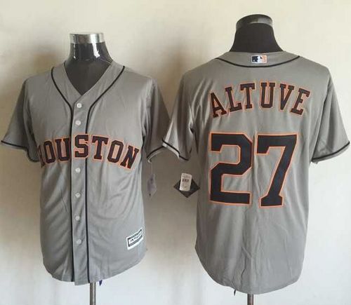 Astros #27 Jose Altuve Grey New Cool Base Stitched Jersey - Zenithce