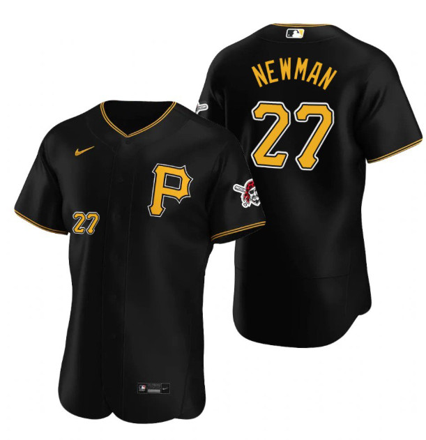 Pittsburgh Pirates #27 Kevin Newman Black Flex Base Stitched Jersey - Zenithce