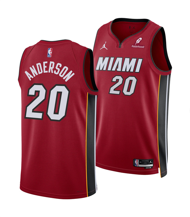 Miami Heat #20 Kyle Anderson Red 2025 Statement Edition Swingman Stitched Jersey - Zenithce